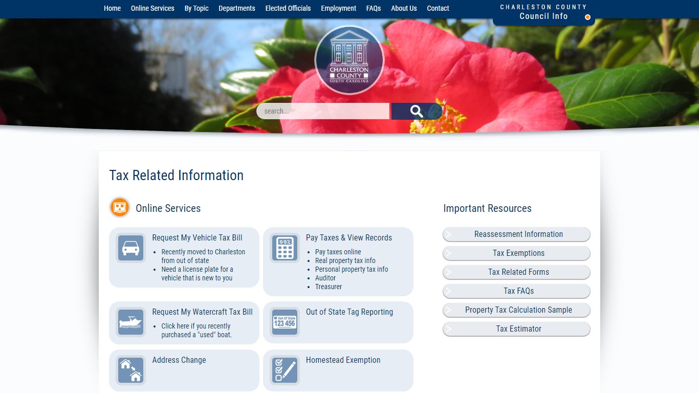 Tax Related Information for Charleston County, SC